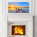 Dock Sunset View Canvas Wall Art by Tailored Canvases