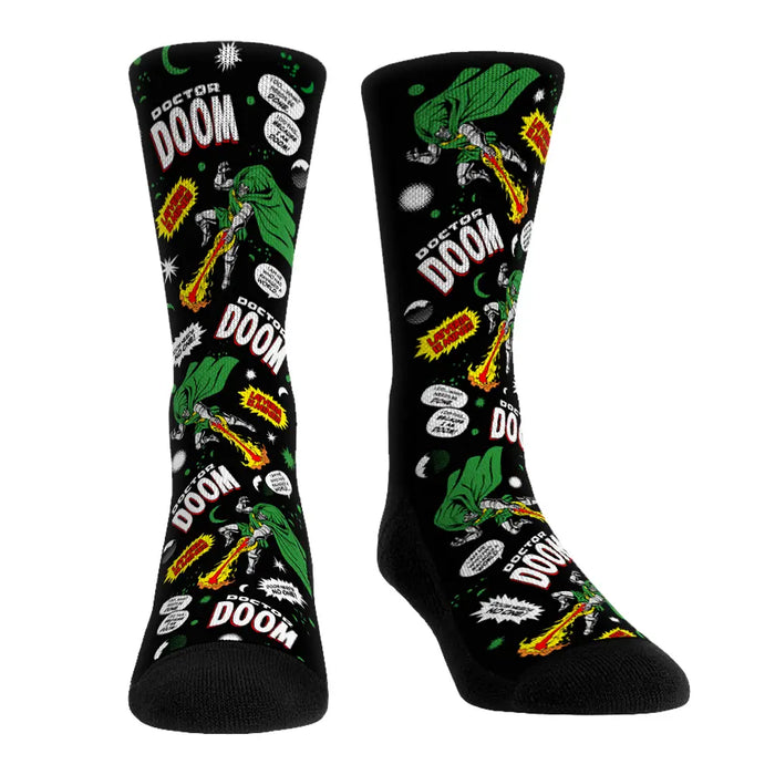 Doctor Doom - Comic All-Over by Rock 'Em Socks