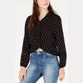 American Rag Juniors Cropped Twist-Front Shirt, Size Small by Vanessa Jane