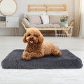Dog Bed Soft Plush Cushion Cozy Warm Pet Crate Mat Dog Carpet by DailySale