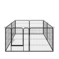 Dog Fence and Pet Playpen, Heavy Duty Foldable Metal 8 Panels Dog Pen 31.5" Height by DailySale