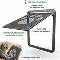 Dog or Cat Small Screen Locking Flap Door Magnetic Automatic Slide Protector by DailySale