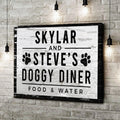 Doggy Diner Sign by Tailored Canvases