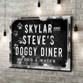 Doggy Diner Sign by Tailored Canvases