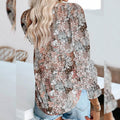Dokotoo Women's Casual Boho Floral Printed V-Neck Top by DailySale