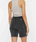 Dolly High Rise Bermuda Shorts - Black by Boutique 23