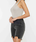 Dolly High Rise Bermuda Shorts - Black by Boutique 23
