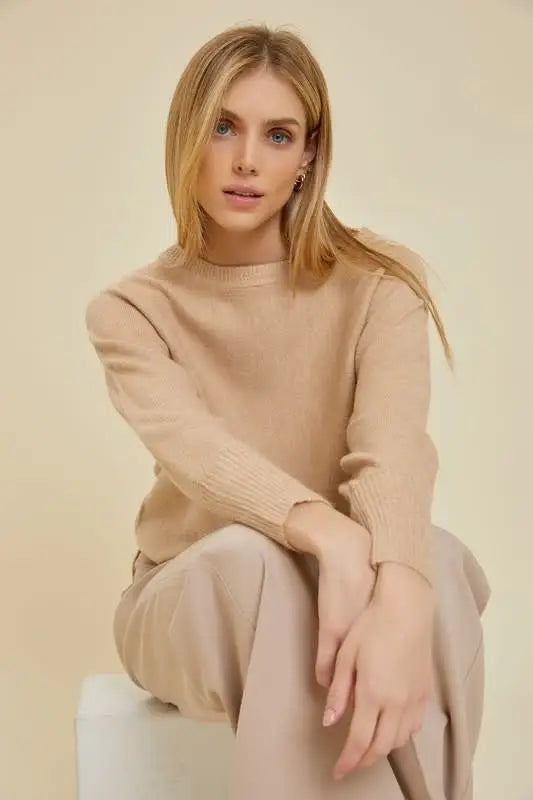 Dolman Luxe Sweater - Gold by Boutique 23