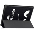 "Don't Touch Me" PU Leather Tri-Fold Folio Case - Amazon Fire HD 10 by Zerodamage Sahara Case LLC