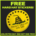 Don't tread On Me Hard Hat Decal by Armed American Supply