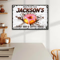 Donut Bar And Coffee House Made Fresh Daily Sign by Tailored Canvases