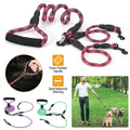 Double Dog Leash No-Tangle with Swivel Coupler Padded Handle by DailySale