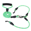 Double Dog Leash No-Tangle with Swivel Coupler Padded Handle by DailySale