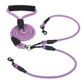 Double Dog Leash No-Tangle with Swivel Coupler Padded Handle by DailySale