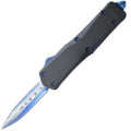 Double Edge Damascus Automatic OTF Knife with Belt Clip by DailySale