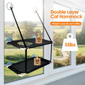 Double Layer Perch Bed Powerful Suction Indoor Window Hammock for Cat by DailySale