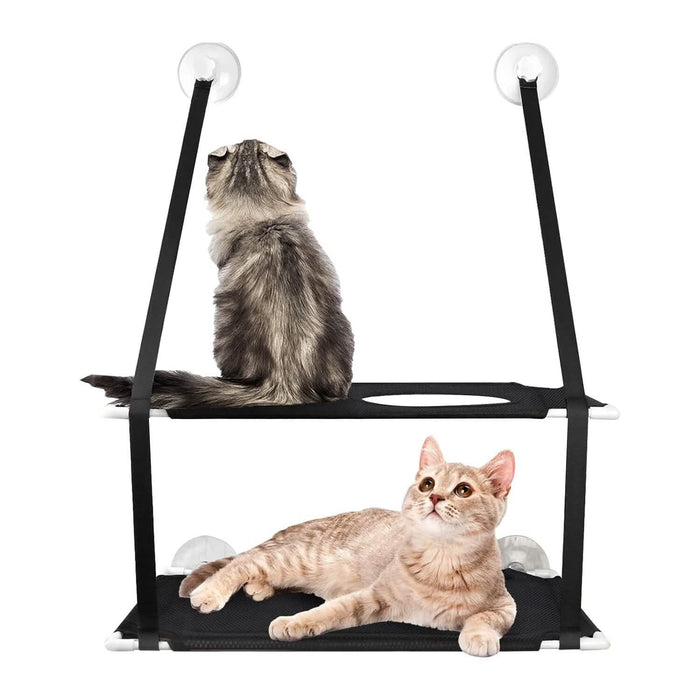 Double Layer Perch Bed Powerful Suction Indoor Window Hammock for Cat by DailySale