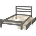 Platform Bed with Two Storage Drawers by DailySale