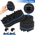 Double Sided Barber Sponge Hair Brush Comb Dreads Locking Twists Coil by DailySale