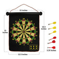 Double Sided Magnetic Roll-Up Dart Board and Bullseye Game by DailySale