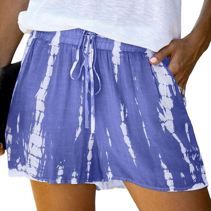 Doublju Women's Loose Fit Comfortable Elastic Waist Band and Strap Casual Shorts by DailySale