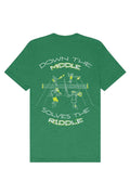 Down the Middle Solves the Riddle Tee by Ace The Moon