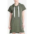 Dkny Sport Logo Hooded Sweatshirt Dress, Size Large by Vanessa Jane