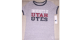 University of Utah Utes Women’s Ringer Tee, Size XL by Vanessa Jane