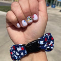 Team USA "Shooting" Stars Patriotic Buckle Scrunchie - No Snagging, No Tangles by Buckle Scrunchies by RE.STATEMENT