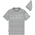 Lacoste Men's Heritage Branded Crew Neck Flecked Cotton T-Shirt by I-Max Fashions
