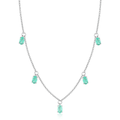 Emerald Layering Necklace by Fine Color Jewels