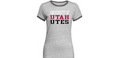 University of Utah Utes Women’s Ringer Tee, Size XL by Vanessa Jane