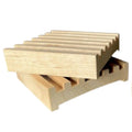 Draining Soap Dish | Fern Valley Soap | Battlement Style Wood Soap Dish by Fern Valley Soap