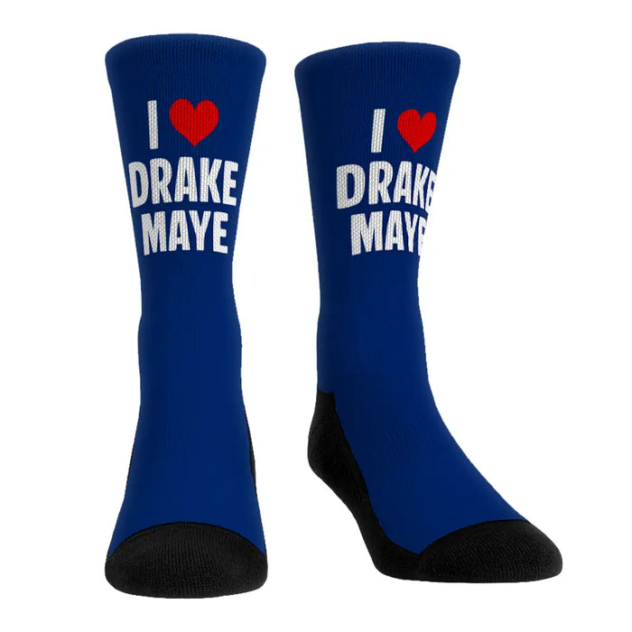 Drake Maye - Heart by Rock 'Em Socks