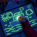 Draw With Light Kids' Learning Tablet Magic Drawing Board by DailySale