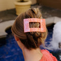 Dreamsicle Large Flat Rectangle Hair Clip by TELETIES