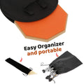 Drum Practice Pads with 3 Pairs of Drum Sticks and Adjustable Snare Drum Stand by DailySale
