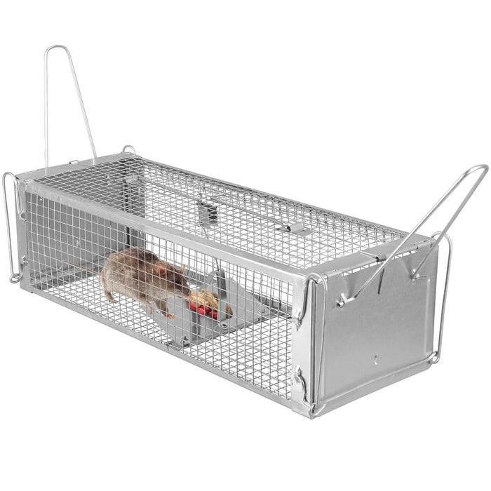 Dual Door Rat Trap Cage Humane with 2 Detachable U Shape Rod by DailySale