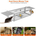 Dual Door Rat Trap Cage Humane with 2 Detachable U Shape Rod by DailySale