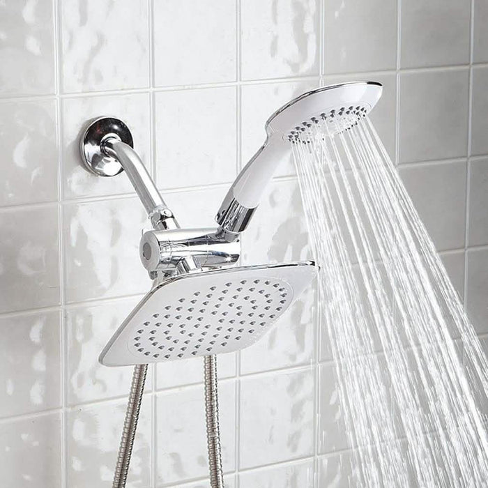 Dual-head Shower Massager with Rainfall by DailySale