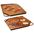 Dual-Sided Copper Griddle and Grill Pan by DailySale