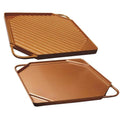 Dual-Sided Copper Griddle and Grill Pan by DailySale