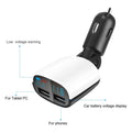 Dual USB Car Charger with Low Voltage LED Display by DailySale