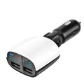 Dual USB Car Charger with Low Voltage LED Display by DailySale