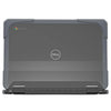 DualShock Laptop Case for Dell 3120/3110/3100 Clamshell & 2-in-1 Chromebook - Gray/Clear