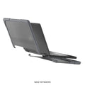 DualShock Laptop Case for Dell 3120/3110/3100 Clamshell & 2-in-1 Chromebook - Gray/Clear by Zerodamage Sahara Case LLC