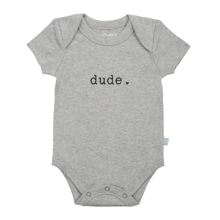 graphic bodysuit | dude (heather) by Finn + Emma