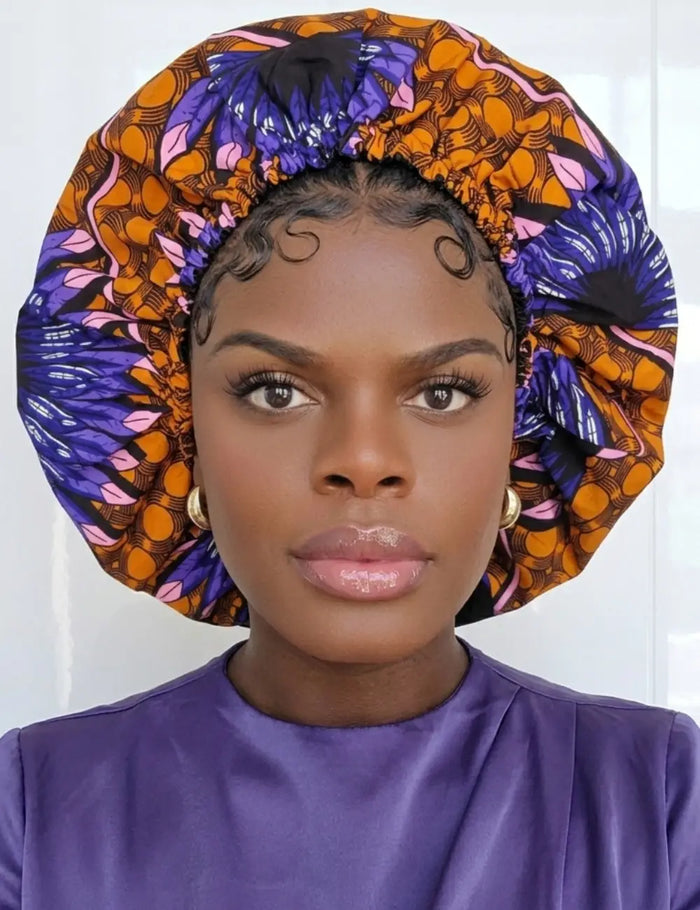 Duma Mbili Large Silk Lined Bonnet by Duma Mbili LLC
