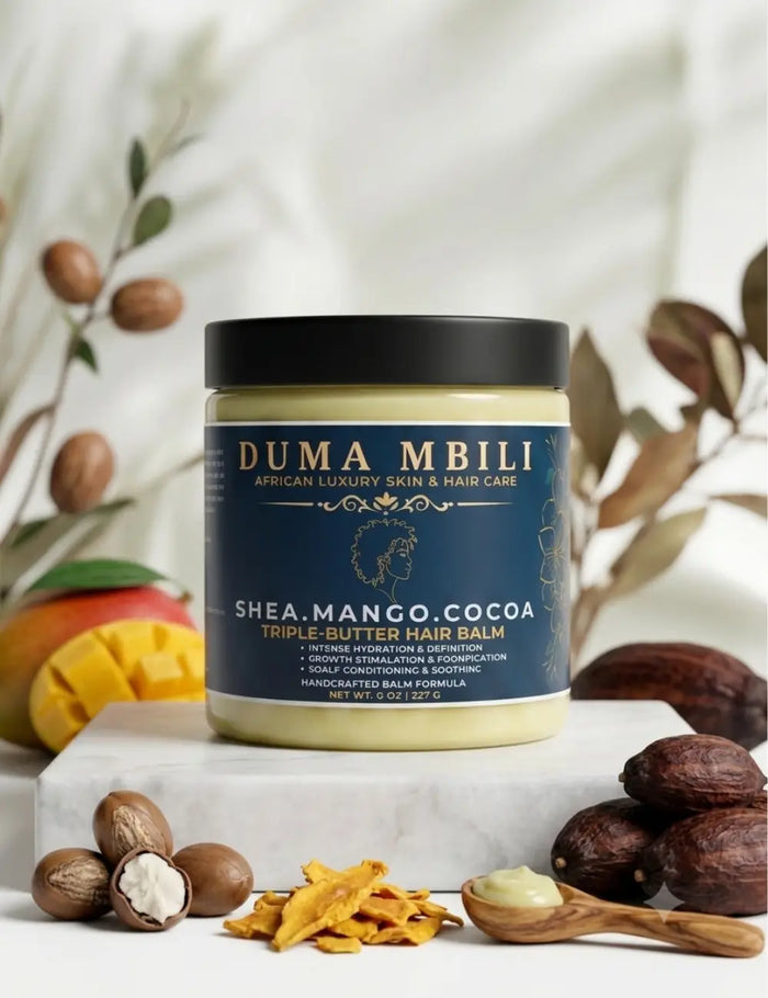 Duma Mbili Shea • Mango • Cocoa Triple-Butter Hair Balm by Duma Mbili LLC