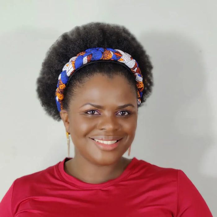 Duma MbilIi African Print Padded Headband by Duma Mbili LLC